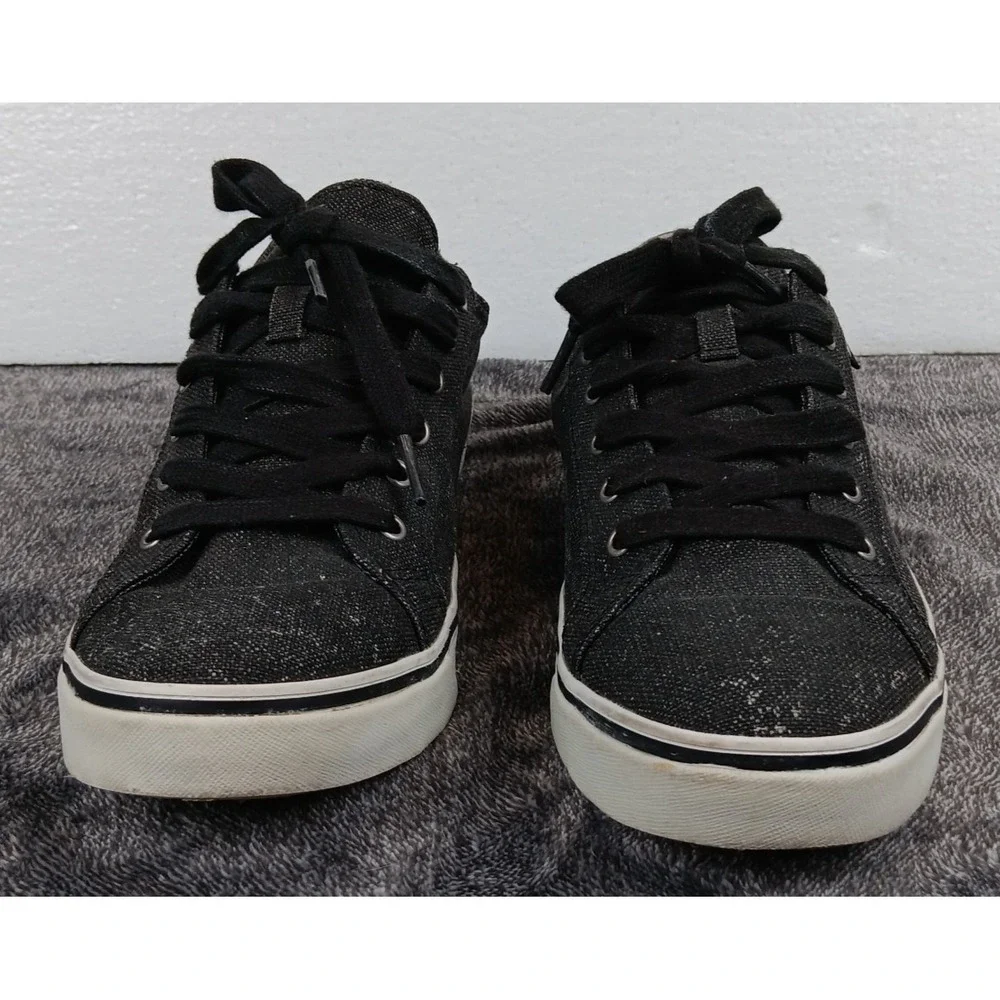 Ugg Australia Men's Canvas‎ Lace Up Sneakers Shoes Charcoal Gray Size 8.5